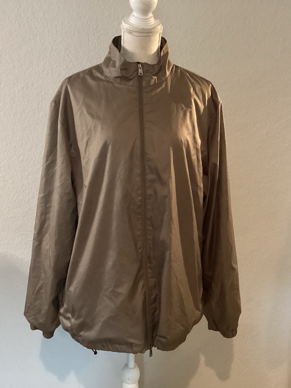 Greg Norman Collection Men's Brown Full-Zip Windbreaker